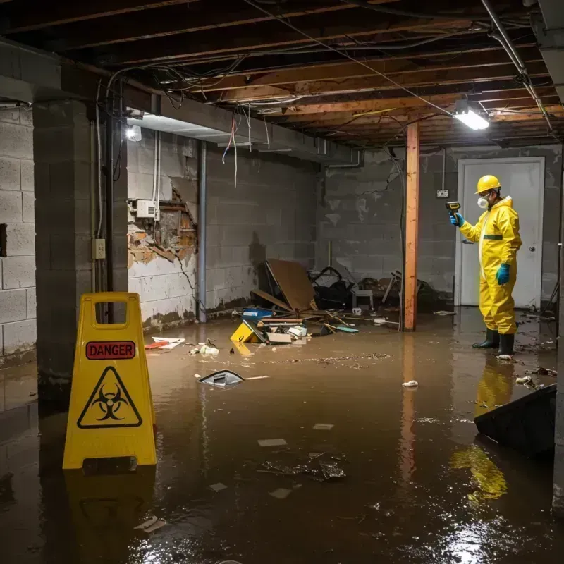 Flooded Basement Electrical Hazard in Sutter Creek, CA Property